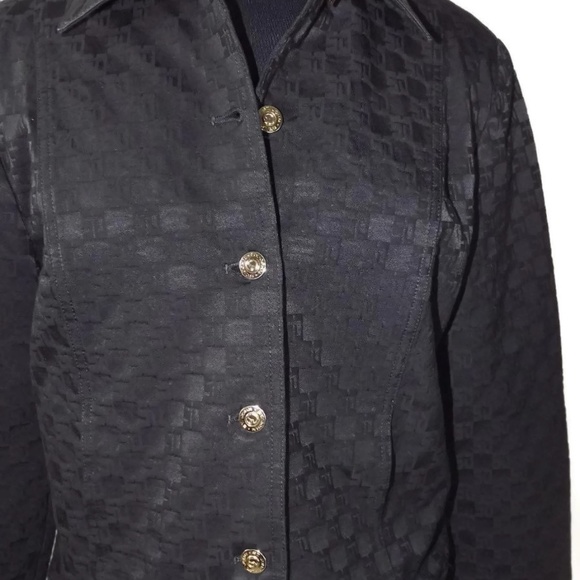 ST. JOHN  BLACK Sporty Sports Jacket M Medium - Picture 5 of 8